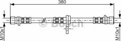 BOSCH 1 987 481 271 - Спирачен маркуч vvparts.bg