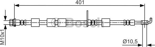 BOSCH 1 987 481 700 - Спирачен маркуч vvparts.bg