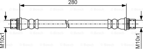 BOSCH 1 987 481 A08 - Спирачен маркуч vvparts.bg