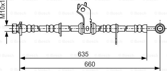 BOSCH 1 987 481 A14 - Спирачен маркуч vvparts.bg