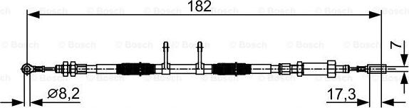 BOSCH 1 987 482 450 - Жило, ръчна спирачка vvparts.bg