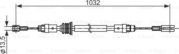 BOSCH 1 987 482 548 - Жило, ръчна спирачка vvparts.bg