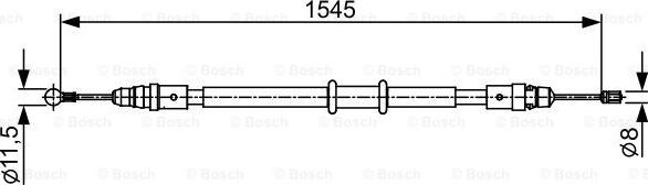 BOSCH 1 987 482 551 - Жило, ръчна спирачка vvparts.bg