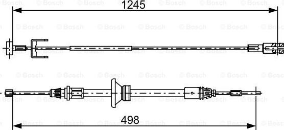 BOSCH 1 987 482 524 - Жило, ръчна спирачка vvparts.bg