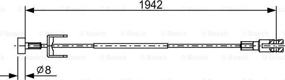 BOSCH 1 987 482 643 - Жило, ръчна спирачка vvparts.bg