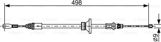 BOSCH 1 987 482 632 - Жило, ръчна спирачка vvparts.bg