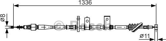 BOSCH 1 987 482 091 - Жило, ръчна спирачка vvparts.bg