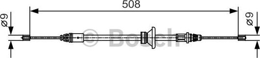 BOSCH 1 987 482 042 - Жило, ръчна спирачка vvparts.bg