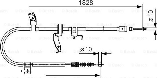 BOSCH 1 987 482 053 - Жило, ръчна спирачка vvparts.bg