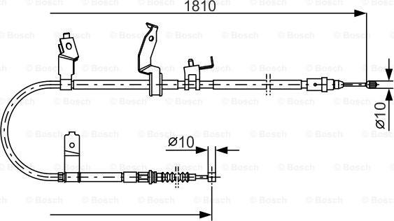 BOSCH 1 987 482 052 - Жило, ръчна спирачка vvparts.bg