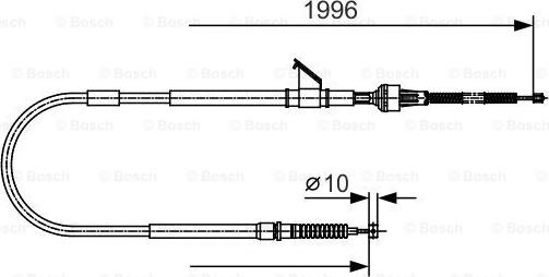 BOSCH 1 987 482 068 - Жило, ръчна спирачка vvparts.bg