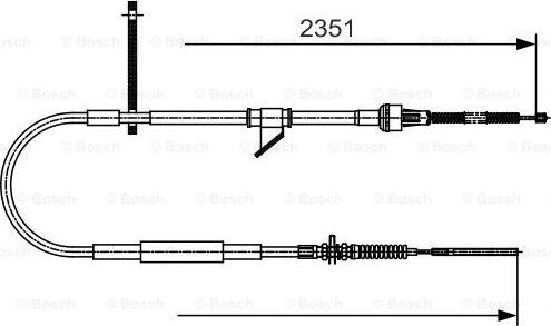 BOSCH 1 987 482 067 - Жило, ръчна спирачка vvparts.bg