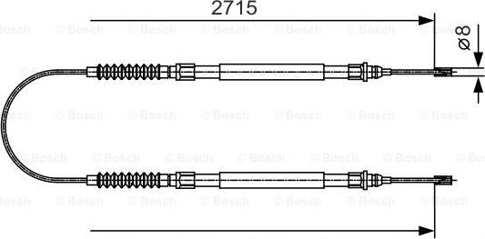 BOSCH 1 987 482 003 - Жило, ръчна спирачка vvparts.bg