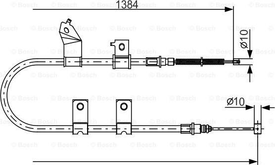 BOSCH 1 987 482 082 - Жило, ръчна спирачка vvparts.bg