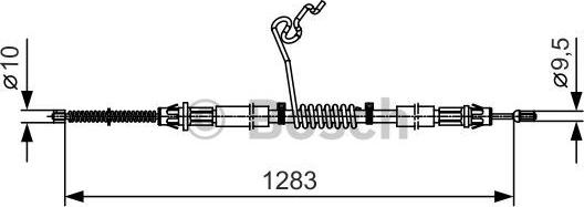 BOSCH 1 987 482 036 - Жило, ръчна спирачка vvparts.bg