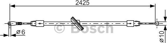 BOSCH 1 987 482 031 - Жило, ръчна спирачка vvparts.bg