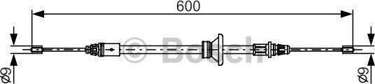 BOSCH 1 987 482 146 - Жило, ръчна спирачка vvparts.bg