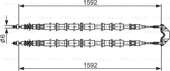 BOSCH 1 987 482 102 - Жило, ръчна спирачка vvparts.bg