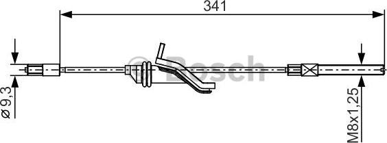 BOSCH 1 987 482 188 - Жило, ръчна спирачка vvparts.bg