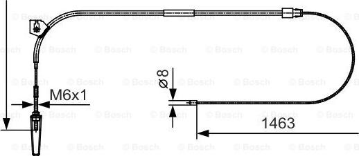 BOSCH 1 987 482 130 - Жило, ръчна спирачка vvparts.bg