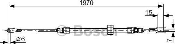 BOSCH 1 987 482 131 - Жило, ръчна спирачка vvparts.bg