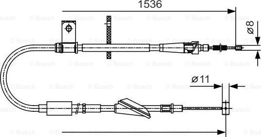 BOSCH 1 987 482 137 - Жило, ръчна спирачка vvparts.bg