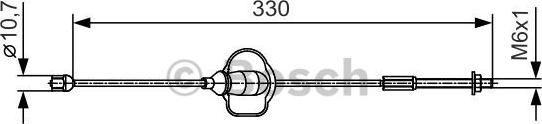 BOSCH 1 987 482 121 - Жило, ръчна спирачка vvparts.bg