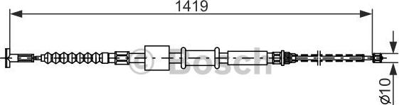 BOSCH 1 987 482 178 - Жило, ръчна спирачка vvparts.bg