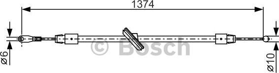 BOSCH 1 987 482 312 - Жило, ръчна спирачка vvparts.bg