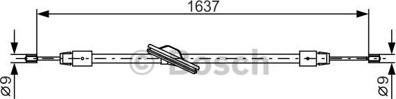 BOSCH 1 987 482 330 - Жило, ръчна спирачка vvparts.bg