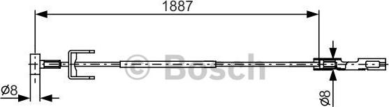 BOSCH 1 987 482 292 - Жило, ръчна спирачка vvparts.bg