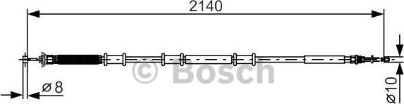 BOSCH 1 987 482 288 - Жило, ръчна спирачка vvparts.bg