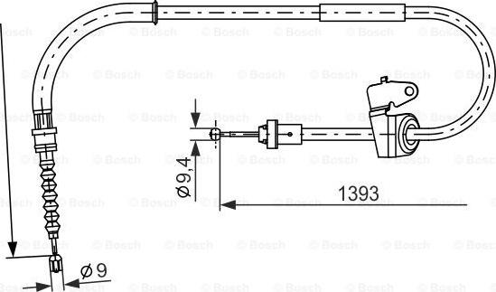 BOSCH 1 987 482 227 - Жило, ръчна спирачка vvparts.bg