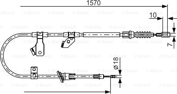 BOSCH 1 987 482 272 - Жило, ръчна спирачка vvparts.bg