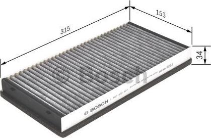 BOSCH 1 987 432 407 - Филтър купе (поленов филтър) vvparts.bg