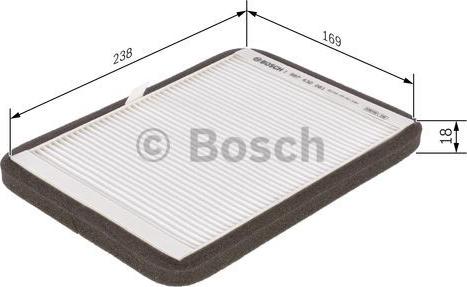 BOSCH 1 987 432 061 - Филтър купе (поленов филтър) vvparts.bg