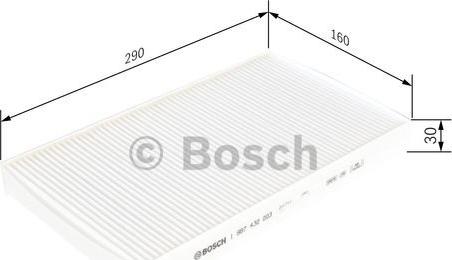 BOSCH 1 987 432 003 - Филтър купе (поленов филтър) vvparts.bg