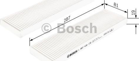 BOSCH 1 987 432 132 - Филтър купе (поленов филтър) vvparts.bg