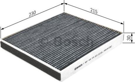 BOSCH 1 987 432 319 - Филтър купе (поленов филтър) vvparts.bg