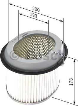 BOSCH 1 987 429 127 - Въздушен филтър vvparts.bg