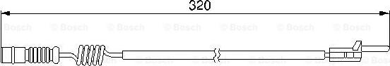 BOSCH 1 987 474 964 - Предупредителен контактен сензор, износване на накладките vvparts.bg