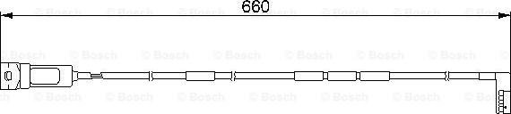 BOSCH 1 987 474 909 - Предупредителен контактен сензор, износване на накладките vvparts.bg