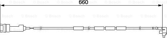 BOSCH 1 987 474 908 - Предупредителен контактен сензор, износване на накладките vvparts.bg