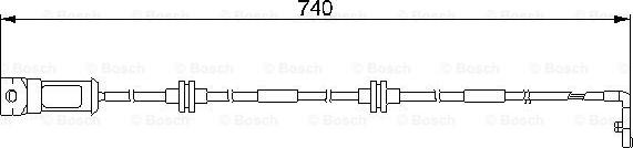 BOSCH 1 987 474 933 - Предупредителен контактен сензор, износване на накладките vvparts.bg