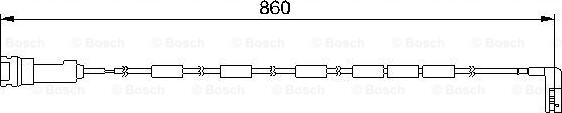 BOSCH 1 987 474 970 - Предупредителен контактен сензор, износване на накладките vvparts.bg