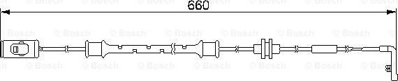 BOSCH 1 987 474 972 - Предупредителен контактен сензор, износване на накладките vvparts.bg