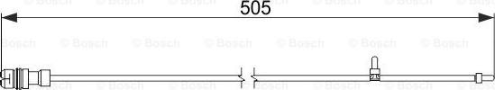 BOSCH 1 987 474 593 - Предупредителен контактен сензор, износване на накладките vvparts.bg