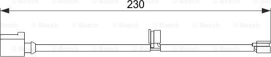 BOSCH 1 987 474 569 - Предупредителен контактен сензор, износване на накладките vvparts.bg