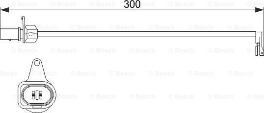 BOSCH 1 987 474 505 - Предупредителен контактен сензор, износване на накладките vvparts.bg