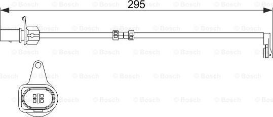 BOSCH 1 987 474 508 - Предупредителен контактен сензор, износване на накладките vvparts.bg